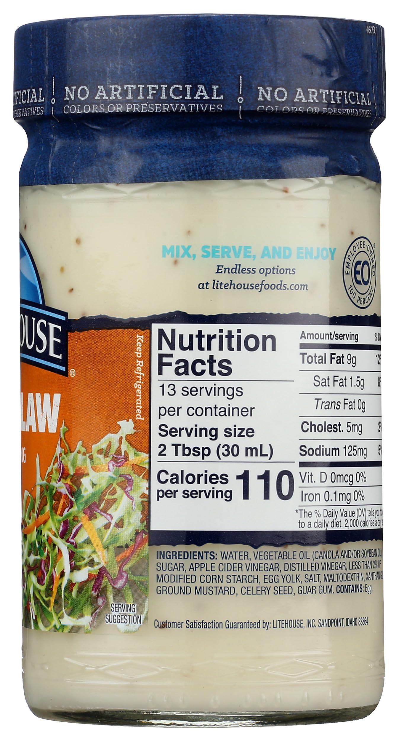Litehouse, Cole Slaw Dressing, 13 oz
