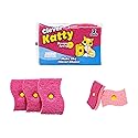 Clever Katty Scraper Sponge, Non-Scratch Cleaning Sponges with Hard Scraper, Pink, 3 Pack, 4.4in x 2.6in x 0.8in, Zero Scratches