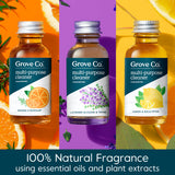 Grove Co. Multi-Purpose Cleaner, Refill Concentrate (6 x 1 Fl Oz) Plant-based Household Cleaning Supplies, Ammonia & Chlorine Free, No Plastic Waste