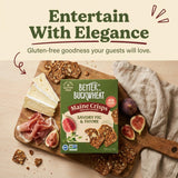 Maine Crisp Savory Fig & Thyme Crisps - Vegan Gluten Free Crackers - Snack Crackers, Grain Free, Dairy Free, Non-GMO - Sweet & Savory Flavor - 4oz