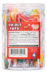 24 Heart Rainbow Lollipops Individually Wrapped, Bursting with Fruity Flavor, Great Swirl Lollipops for Kids Birthday Parties, Valentines Lollipop