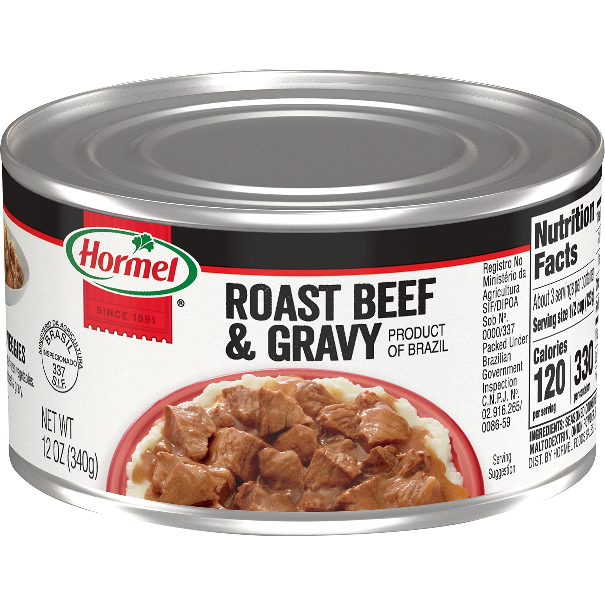 Hormel Roast Beef & Gravy, 12-Ounce Can (Pack of 12)