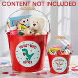Personalization Universe Dino-Mite Personalized Mini Turquoise Treat Bucket