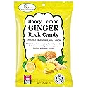GT Honey Lemon Ginger Rock Candy, 4.41 Ounce Bag, 1 Pack