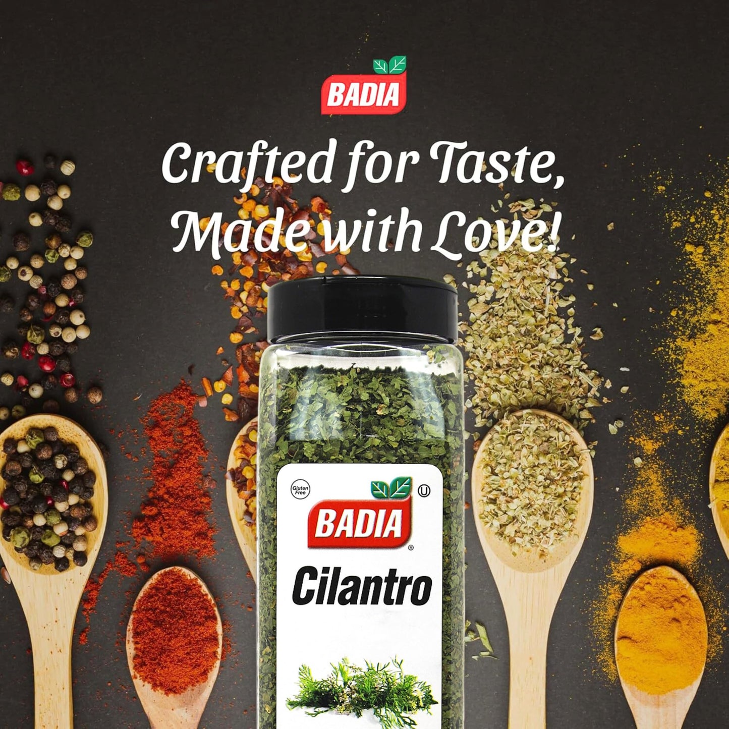Badia Cilantro Flakes, 3.5 oz - Bright Citrus Herb, Dried Cilantro Leaf for Convenient Use, Gluten Free