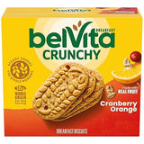 belVita Breakfast Bars Biscuits, Cranberry Orange, 5 Packs (4 Biscuits Per Pack)