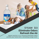 Steam & Go Multi-Purpose Cleaner Spray with Oxy Power for Multi-Surfaces - Removes Stains, Eliminates Odors, & Degreases - Orange Scent, 32 oz