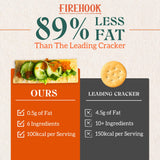 Firehook Rosemary Sea Salt Crackers - Artisan Baked, Craveably Crunchy - Organic, Non-GMO, Kosher - 8 oz Box