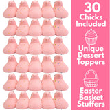 Strawberry Pop Tart Peeps, Dessert Pastry Flavored Marshmallows, Easter Basket Stuffer Candy, 10 Count Boxes (Pack of 3)