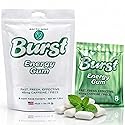 Burst Energy Gum - 45mg Caffeine Per Piece, Focus & Energy Burst, Arctic Mint 8 Packs of 8 (64 Pieces), Manage Stress & Functional Gum, Hunger Control