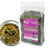 Milk Thistle Loose Tea 4oz (112g), Cardo Mariano Natural Wildcrafted Cardo Marin Herbal Tea for Liver, Raw, Caffeine-Free