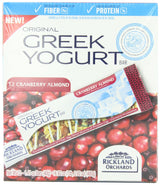 Rickland Orchards Greek Yogurt Covered Granola Bar, Cranberri Almond, 1.4 Ounce (Pack of 12)
