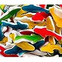 Gummy Sharks Candy - 2 Pound Bulk Pack (About 150 Count) - Assorted Fruit Flavors