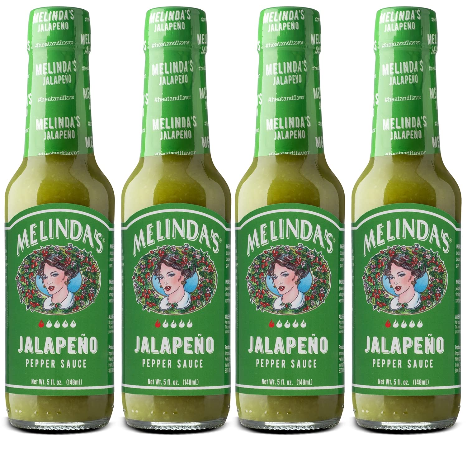 Melinda’s Jalapeno Hot Sauce - Gourmet Classic Green Jalapeno Sauce Perfect for Tacos, Burritos, Enchiladas & More - Tangy & Zesty, Mild Heat