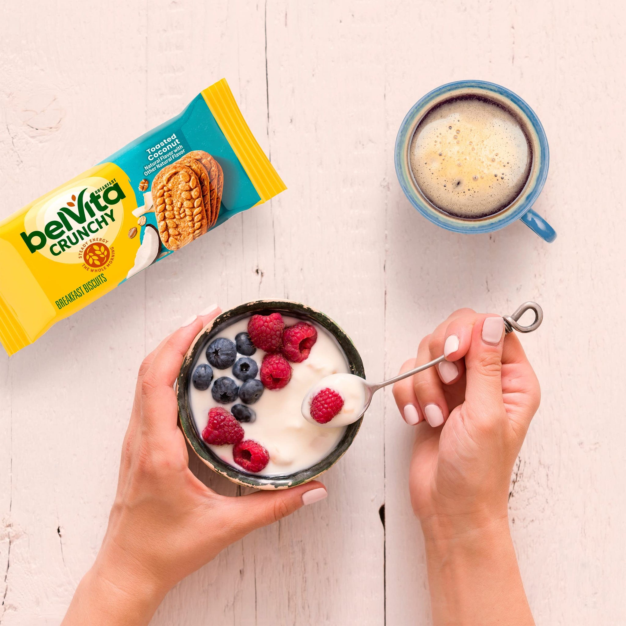 belVita Toasted Coconut Breakfast Biscuits, 5 Packs (4 Biscuits Per Pack)