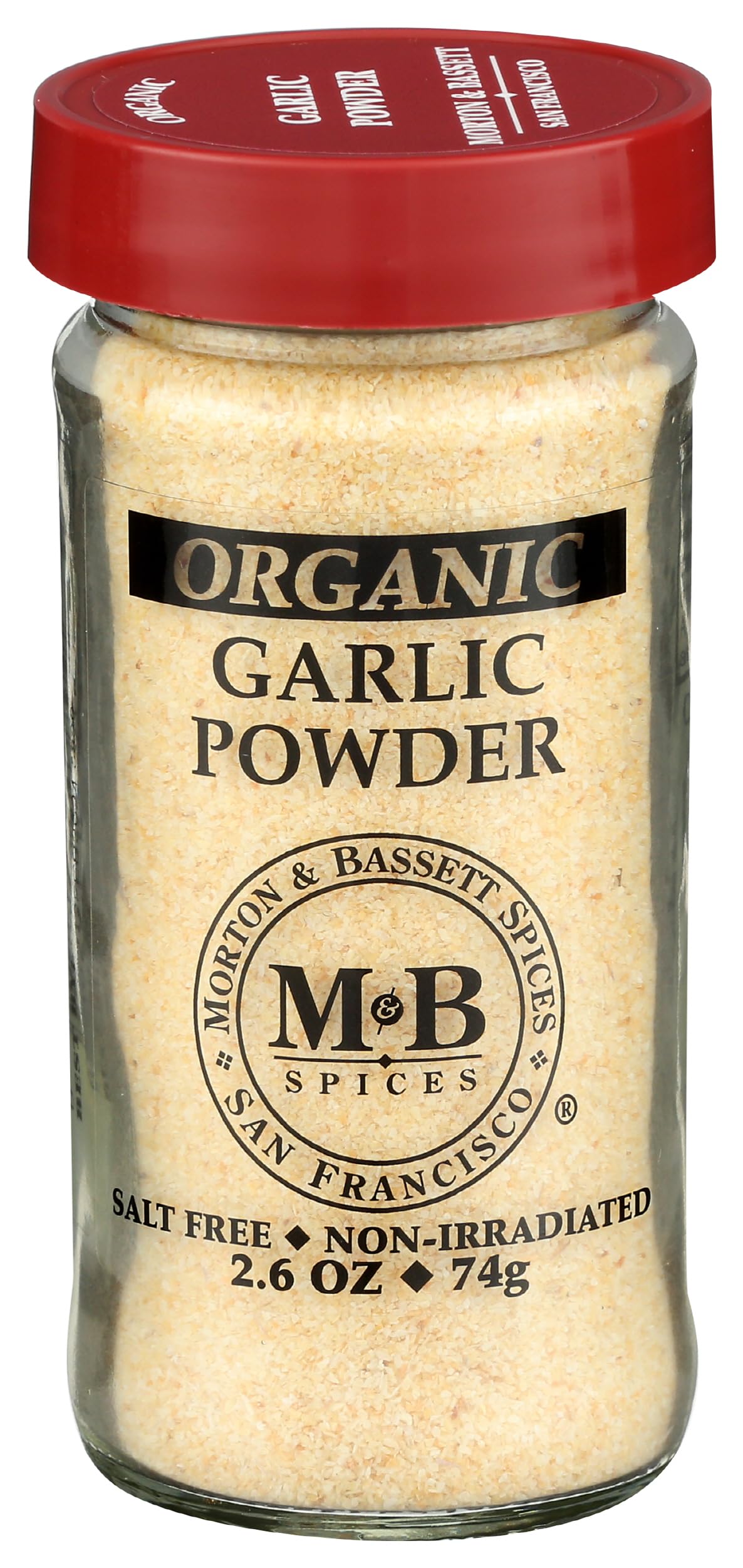 Morton & Bassett Organic Garlic Powder, 2.6 OZ
