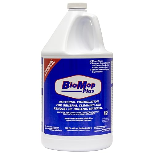 (Case of 4) Amguard - BioMop Floor & Drain Cleaner - 1gal x 4