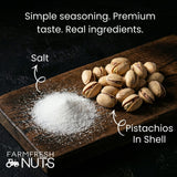 Gourmet Roasted California In Shell Pistachios Salted (24 oz.) Extra Large - Roasted to Perfection - Super Crunchy & Delicious - Farm Fresh Nuts Brand