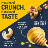 Ratio Protein Fiber Honey Cashew Granola Cereal, 18g Protein, 9.8 oz