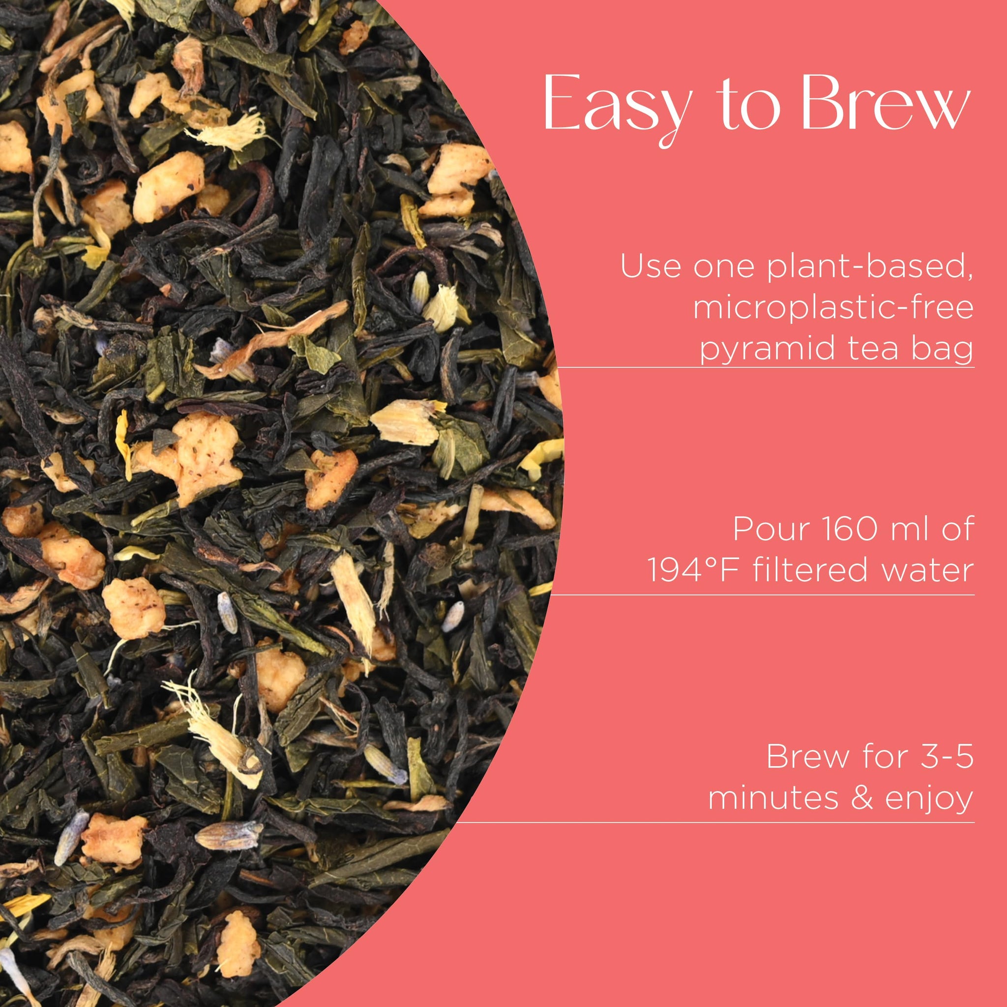 Brook37 Phyllis Earl Grey Eco Black Tea - Premium Flavored Tea with Lavender, Pineapple & Calendula | Caffeinated Gourmet Tea Blend | 20 Biodegradable
