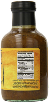 American Stockyard - Organic Smoky Mustard BBQ Sauce - Made in USA - 14oz Bottle - Family Friendly - Handcrafted in Small Batches with All Natural