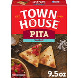 Town House Pita Oven Baked Crackers, Party Snacks, Game Day, Sea Salt 9.5oz Box