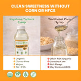 Keystone Pantry Organic Tapioca Syrup - 23 OZ Bottle - Vegan, Gluten Free - HFC, Corn Syrup Substitute - Syrup for Baking, Alternative Sweetener - Make Homemade Fudge, Ice Cream & More - 3 BOTTLES