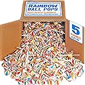 Swirleey Rainbow Lollipops - 5 Pounds - Bulk Lollipops - Individually Wrapped Round Hard Candy Suckers for Kids, Classrooms, Party Favors, Goodie