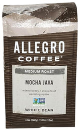 Allegro Coffee Mocha Java Whole Bean Coffee, 12 oz