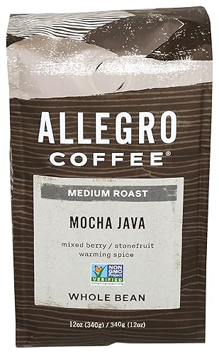 Allegro Coffee Mocha Java Whole Bean Coffee, 12 oz