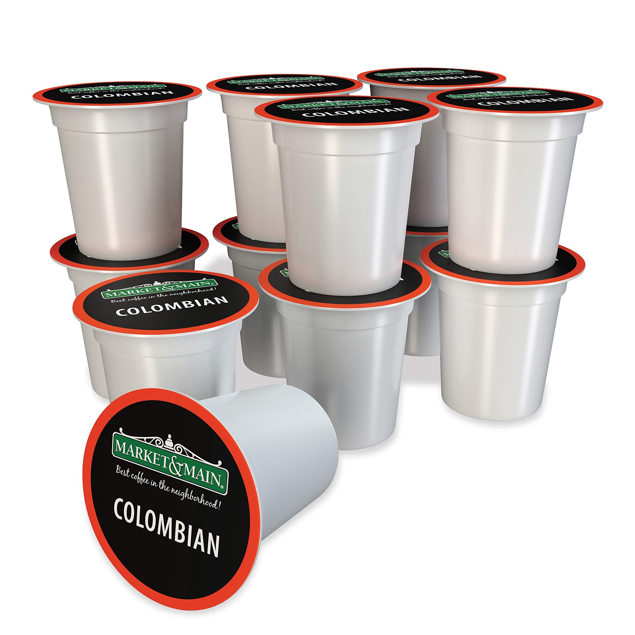 Market & Main OneCup, Colombian, Compatible with Keurig K-cup Brewers, 12 Count