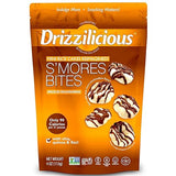 Drizzilicious Mini Flavored Rice Cakes S'mores - Rice Crisps, Healthy Snack for Adults and Kids, Vegan, Gluten Free Snack, Allergen Free, Only 90