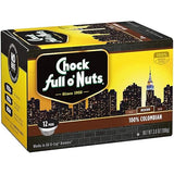 Chock Full O'Nuts, 100% Colombian, Medium Roast Single Serve Coffee, 12 ct, (Pack of 2)