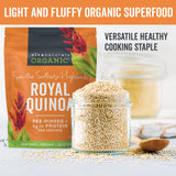 Viva Naturals Organic Quinoa, 4 lb - Pre-Washed Whole Grain, Plant Protein, USDA Organic, Gluten-Free, Non-GMO, Vegan, Kosher Rice and Pasta Substitute