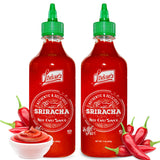 Lieber's Sriracha Hot Chili Sauce, Authentic And Delicious, Non-GMO, No MSG, Gluten-free, Cholesterol-free, and Vegan, NET WT. 1 lb (Pack of 2) (454g)