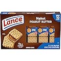 Lance Sandwich Cookies, Nekot Peanut Butter, 10 Individually Wrapped Packs, 6 Sandwiches Each