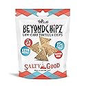 BeyondChipz Low Carb Tortilla Chips, Salty Good, Keto Friendly, Gluten Free, 5.3oz Bag, Pack of 2