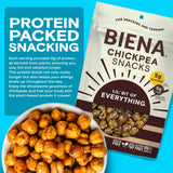 Biena Crispy Roasted Chickpea Snacks, Lil’ Bit of Everything, High Protein Snacks, High Fiber Snacks, Gluten Free, Plant-Based, Non-GMO, Healthy