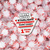 Starlight Peppermint Candy, 1 Pound Bulk Bag (Approx. 85 pcs.) | Individually Wrapped Mints | Starlite Mints for Office Bowls, Holiday Parties & Candy