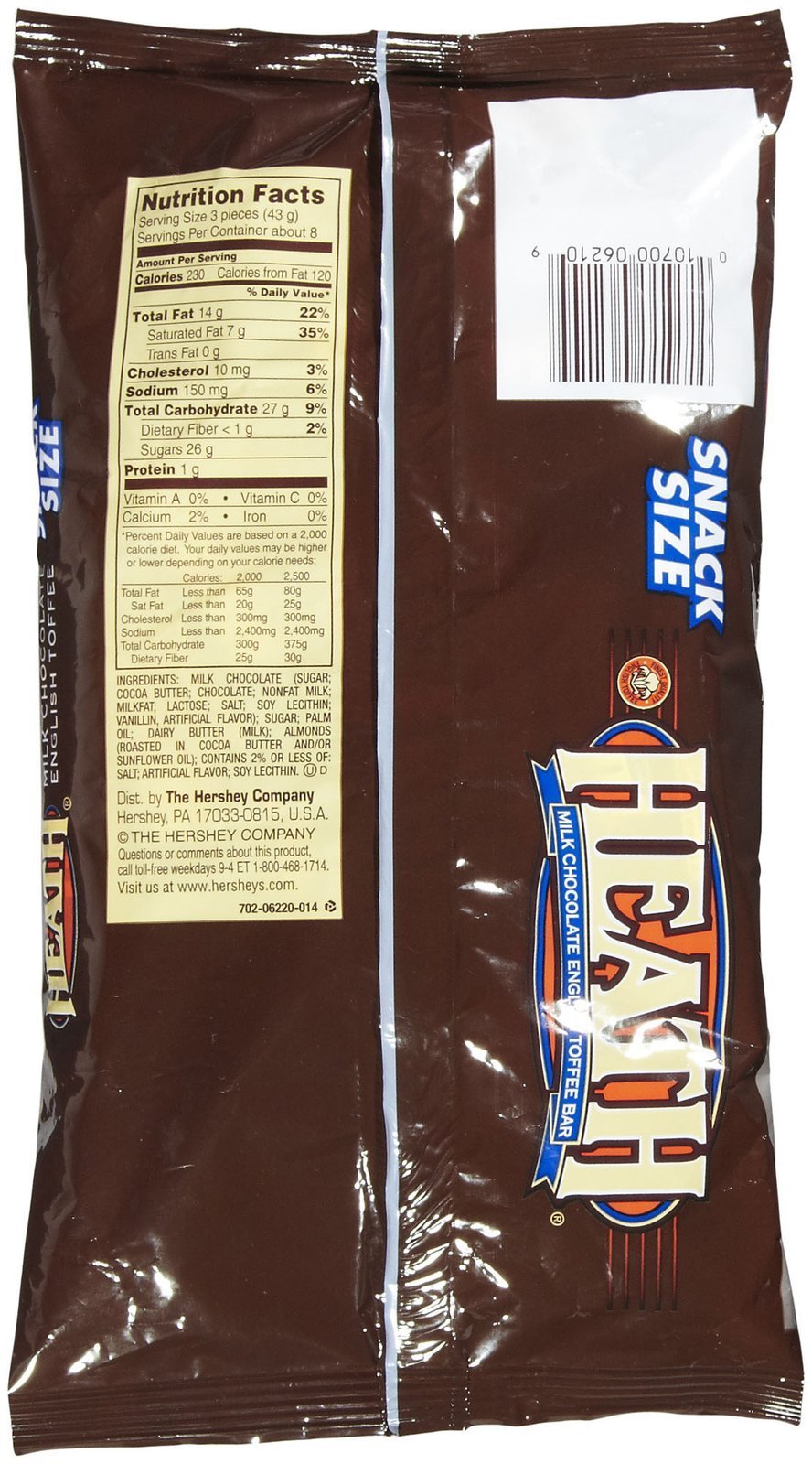 Heath Snack Size Bars - 11.5 Ounces
