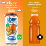 Leisure Hydration Non-Carbonated Electrolyte Refresher, Tropical Mango Flavor - Low Sugar Nutrient Enhanced Water Beverage - Get The Best Hydration