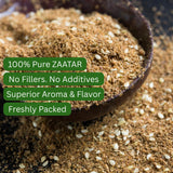Zaatar Seasoning, 5.3oz, Real Za'atar,%100 Natural, Zaatar Spice from Middle Eastern Spices, Perfect for Mediterranean Seasoning Blends, AKA Zahter