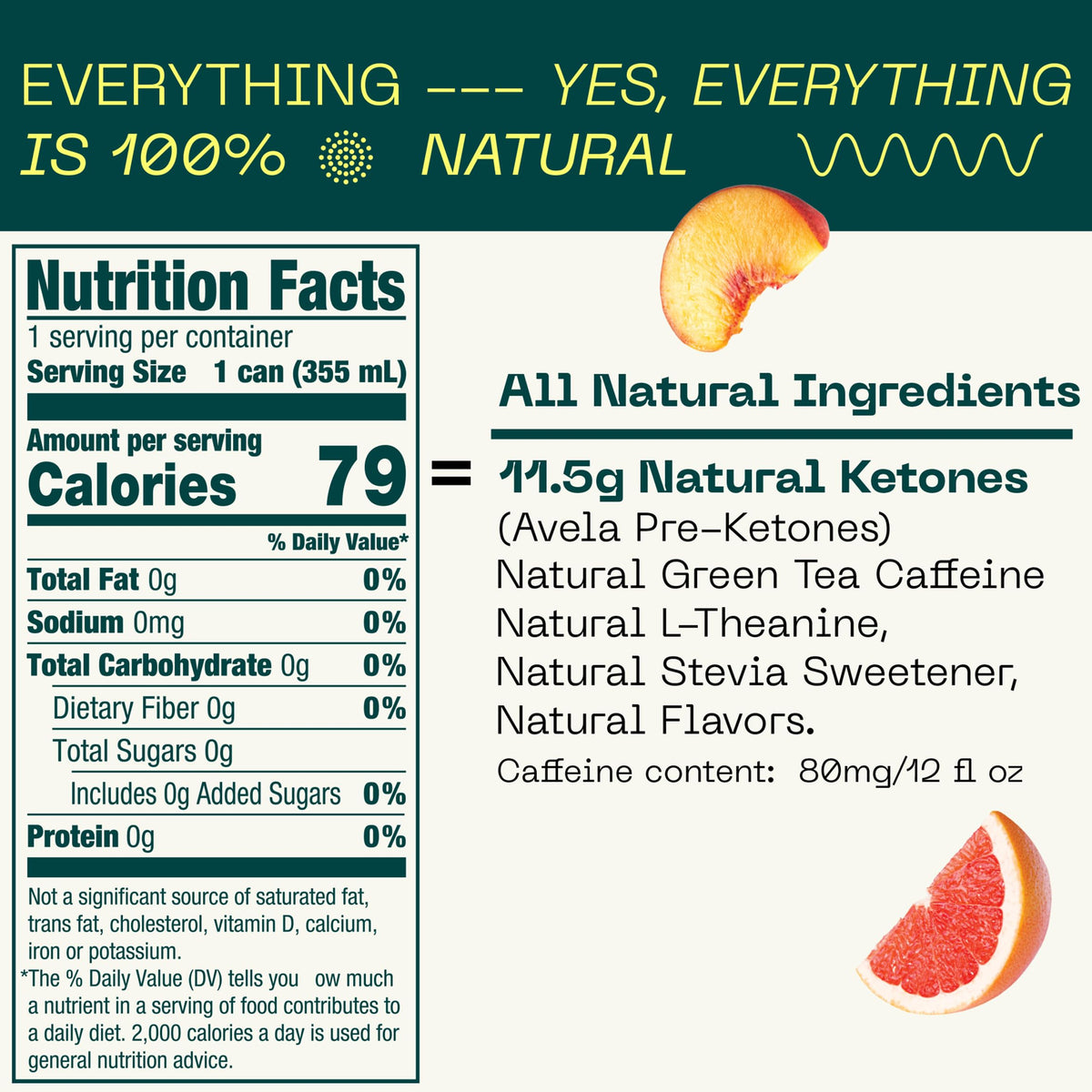 KEY 24-Pack Combo Bundle - Grapefruit Peach 12pk & Pineapple Passionfruit 12pk - Sugar Free, All Natural, Long Lasting Energy, Optimal Green Tea