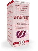 Perk Energy Drink Mix (White Chocolate Peppermint Pretzel) 10 Stick Packs - Caffeinated Healthy Coffee Alternative with Protein, 100mg of Caffeine