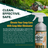 Eaton Pet and Pasture Coop Odor Eliminator Spray- All-Natural, Unscented Enzyme-Based Formula for Poultry | Neutralizes Ammonia, Supports Composting |