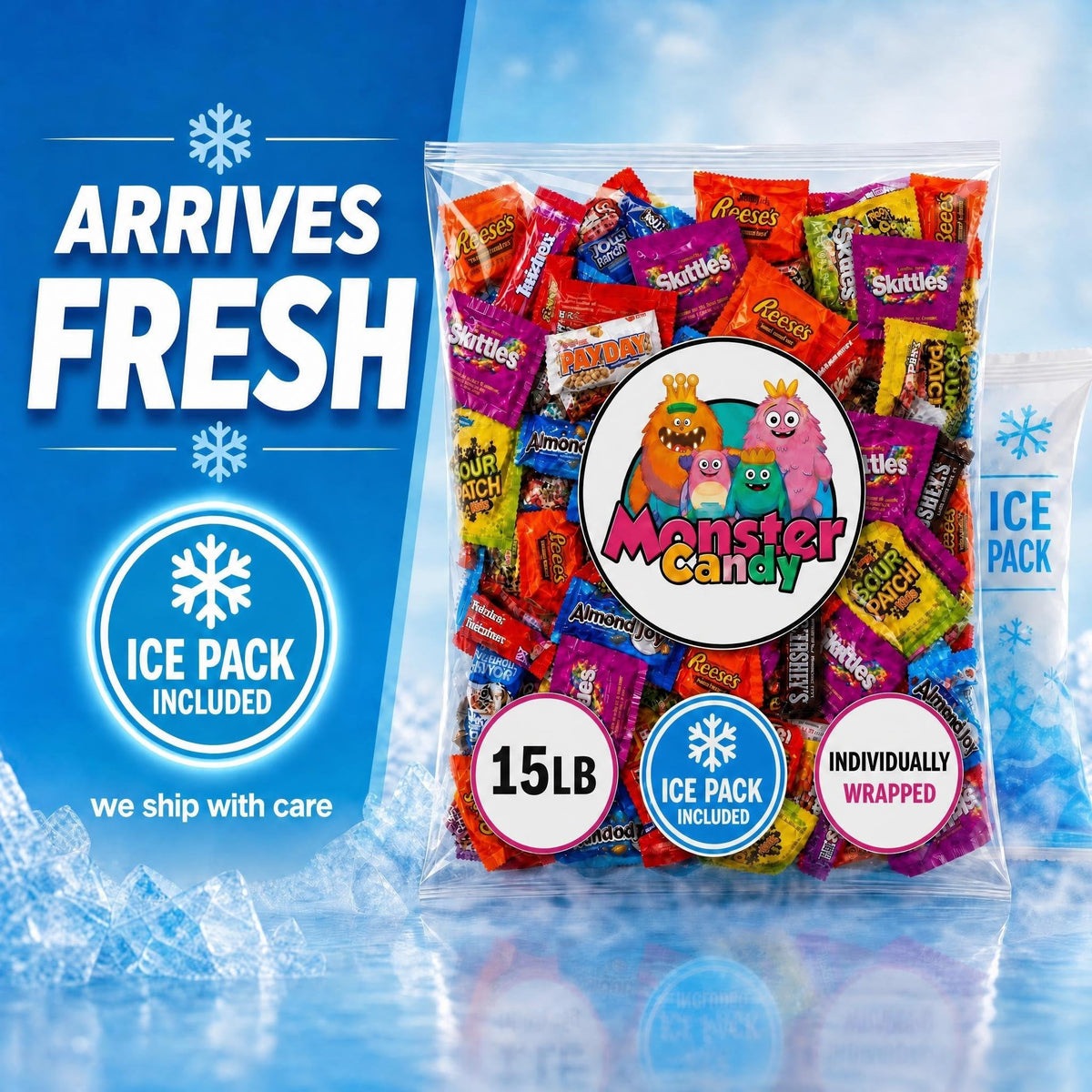 Chocolate and Candy Party Favor Candy Mix - 15 lb Pinata Stuffers Candy Bulk - Goodie Bag Stuffers for Kids Party Favors - Chocolate Candy Variety