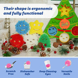 Scrub Daddy Scrub Mommy Holiday Christmas Tree Gift Box Set, Non-Scratch Christmas Cleaning Sponges for Kitchen, Dishes & Home, Dual-Sided Dish