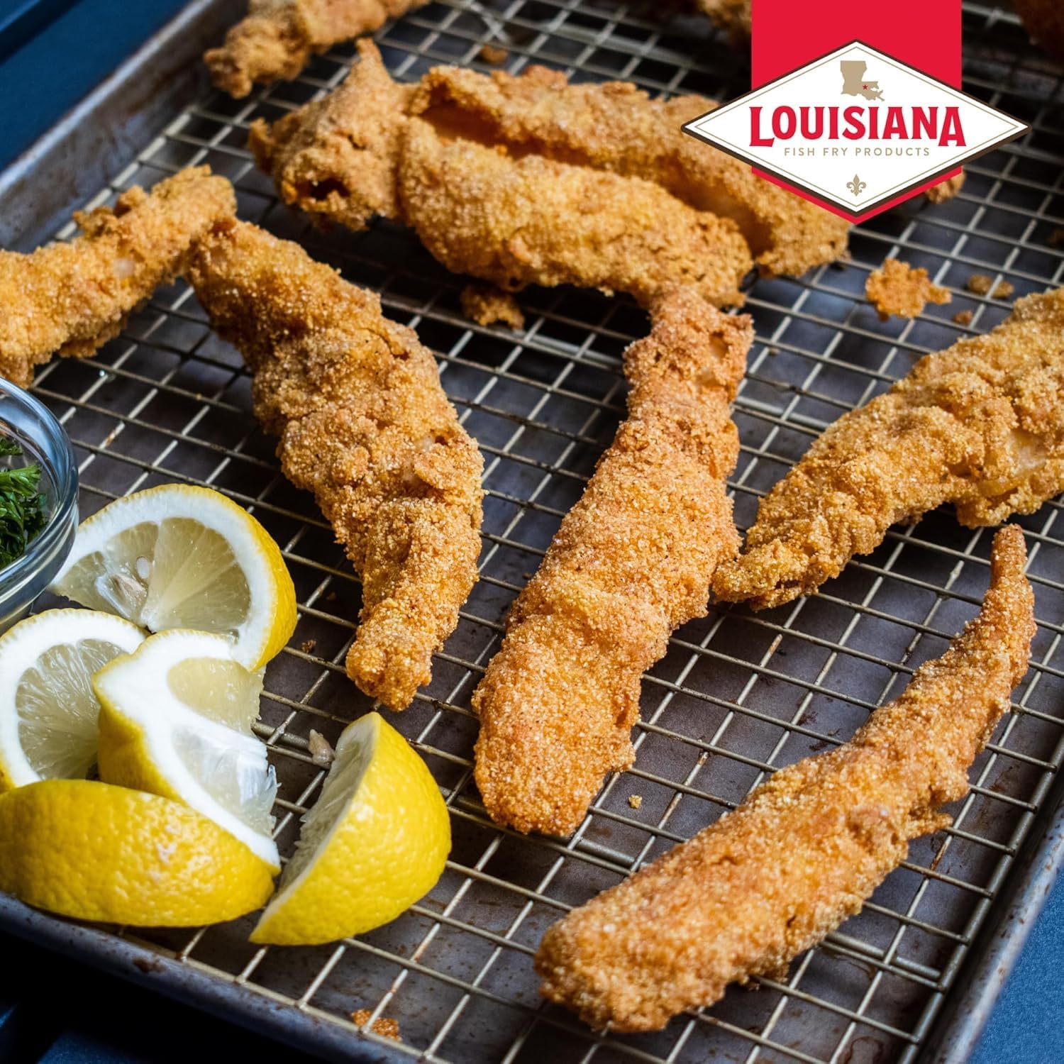Louisiana Fish Fry Seasoned Fish Fry 25lb Bulk, Food Service (25 Pounds)