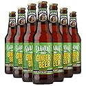 Saranac World Famous Hand-Crafted Ginger Beer Soda Soft Drink, 12 fl oz (24 Glass Bottles)