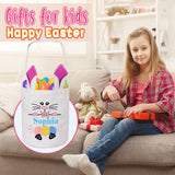 2 Pcs Touber Personalized Easter Baskets for Kids, Easter Bunny Basket Ideas Easter Gifts for Baskets Easter Baskets with Name Easter Egg Hunt Basket